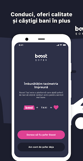 Android application Sofer Boost Taxi screenshort