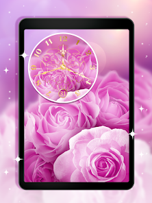 Captura 5 Fondo Animado Relojes – Rosas android