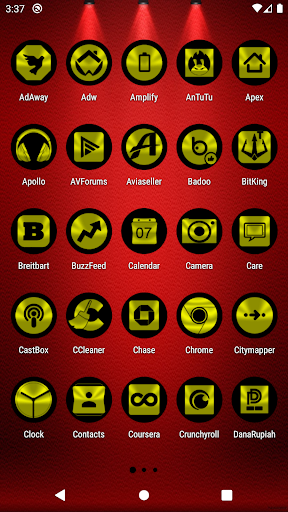 Oreo Yellow Icon Pack Screen 2