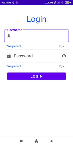 Android application Mypasswords screenshort