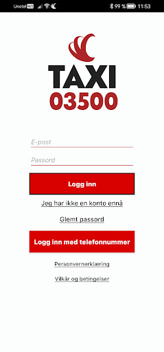 Android application TaxiLokal screenshort