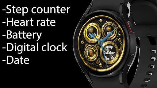 Ancient Gold Hybrid Watch Face screenshot 4