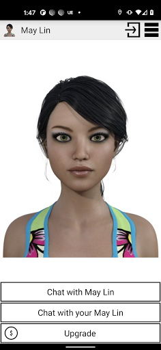 Android application My Virtual Girlfriend May Lin screenshort