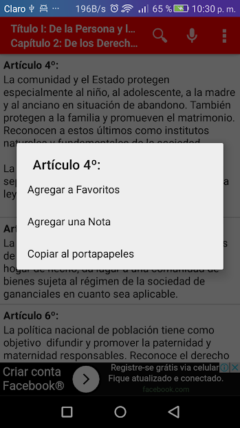 Screenshot 5 Constitución Política del Perú android