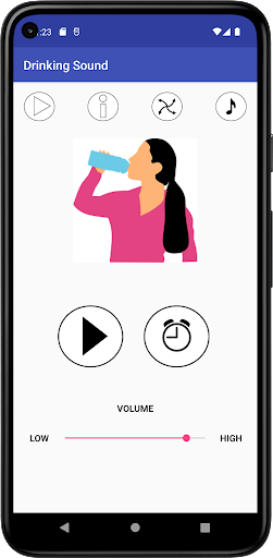 Android application Drinking Sound screenshort