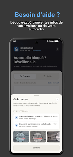 Code Autoradio pour Dacia screenshot 4