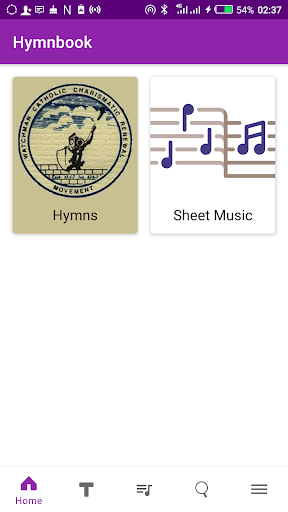 Android application Watchman Hymnbook screenshort