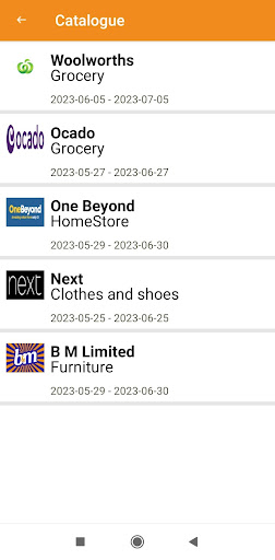 Android application Shopping near me screenshort
