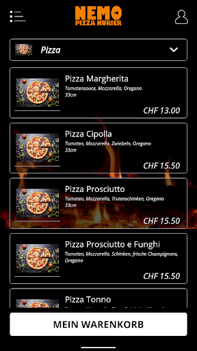 Android application Nemo Pizza Kurier screenshort