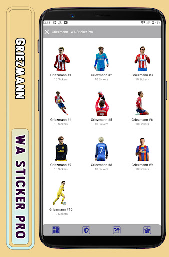Android application Griezmann - WA Sticker Pro screenshort