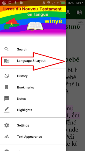 Winye français English Screen 3