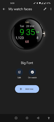 Big Font Watch Face screenshot 5