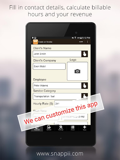 Billable Hours Tracker Screen 2