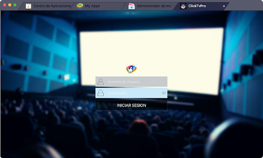 Android application CLICKTVPRO screenshort