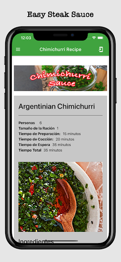 Chimichurri Recipe Screen 3