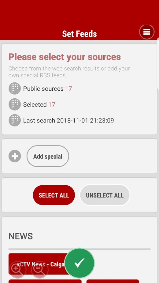Android application Calgary Is Ours screenshot