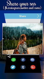 Rain Photo Effect: Video Maker Capture d'écran