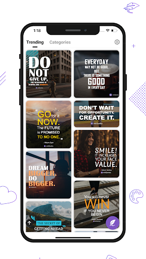 Android application Motivational Quotes - Status screenshort