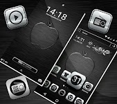 screenshot of Crystal Silver Launcher Theme