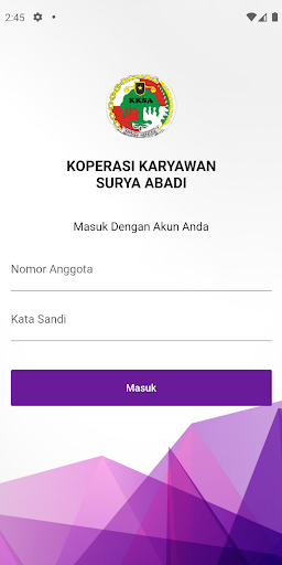 Android application Koperasi Surya Abadi - KKSA-KU screenshort