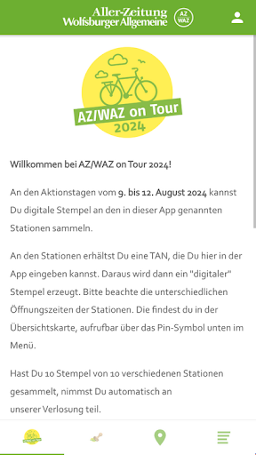 Android application AZ/WAZ on Tour screenshort