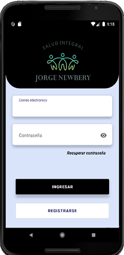 Android application Salud Integral Newbery screenshort