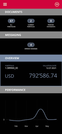 Android application Trafina E-Banking screenshort
