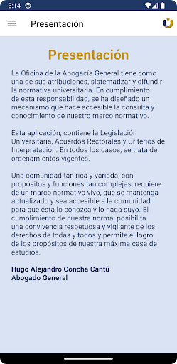 Legislación UNAM Screen 3
