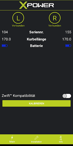 Android application X-Power screenshort