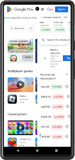 Android application SiteCyc screenshort