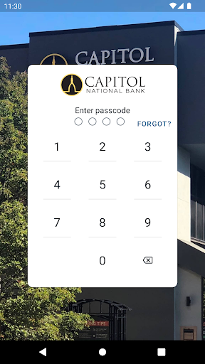 Android application Capitol National Bank screenshort