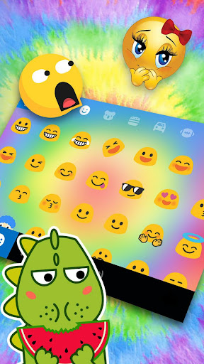 Hippy Tie Dye Keyboard Theme Screen 3