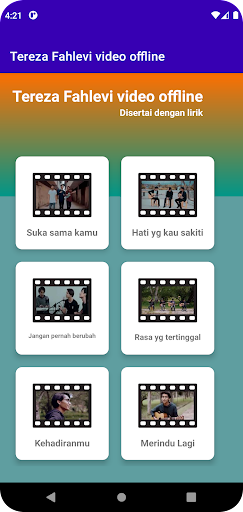 Android application Tereza Fahlevi video offline screenshort