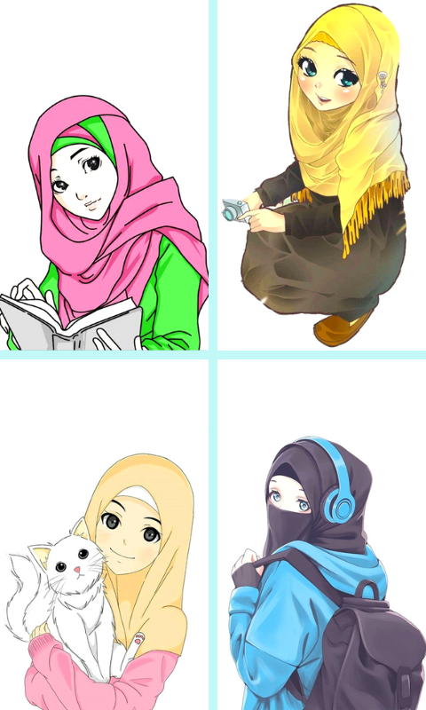 Hijab Cartoon Muslimah Imagesのおすすめ画像2