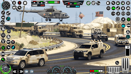 Android application US Army Truck Simulator Games screenshort