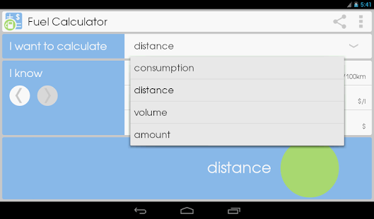 Fuel Calculator Capture d'écran