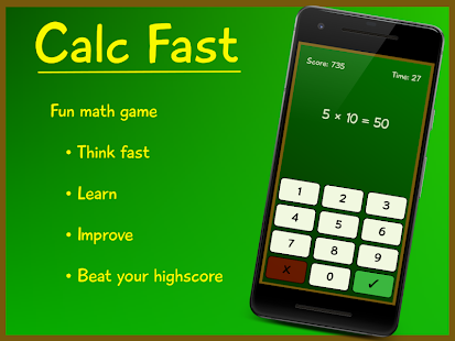 ภาพหน้าจอของ Calc Fast