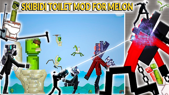 Skibidi toalete mod para Melon