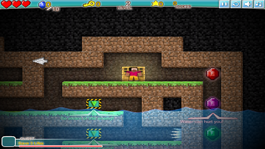 Mine Caves, Puzzle-arcade Game