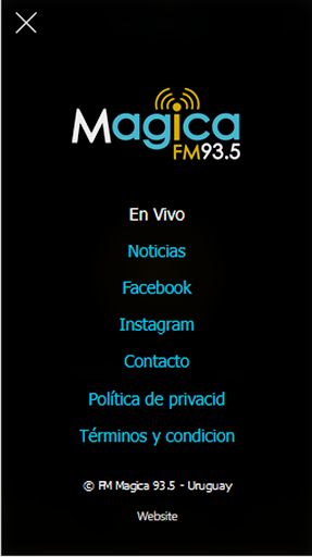 Android application FM Mágica screenshort