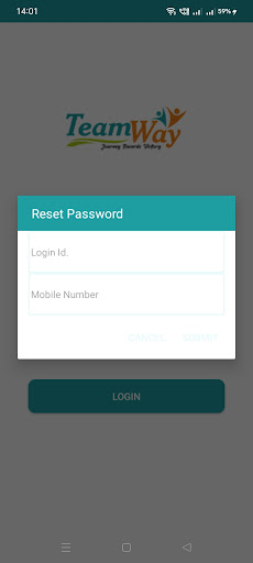 Teamway India I.B.D. App. Screen 3