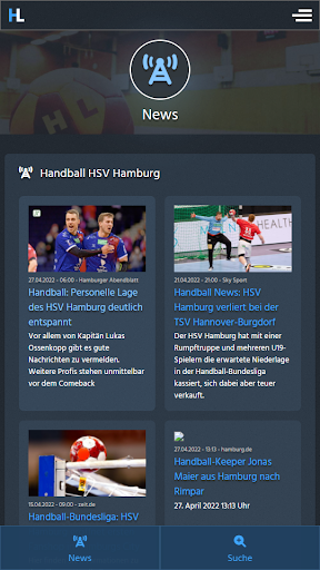 Android application Handball Legends screenshort