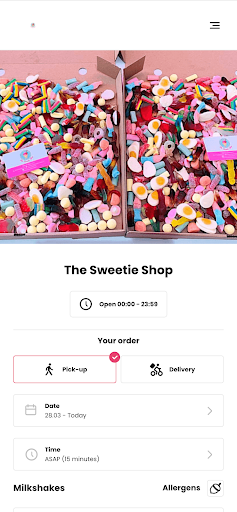 Android application The Sweetie Shop Kirkintilloch screenshort