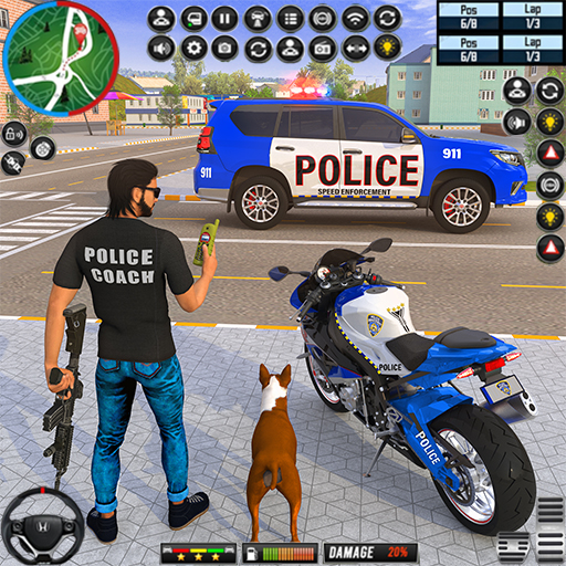 Police Cop Car Driving Game 3D Laai af op Windows