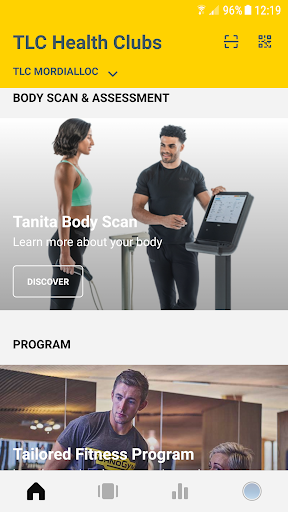 Android application TLC Health Clubs screenshort