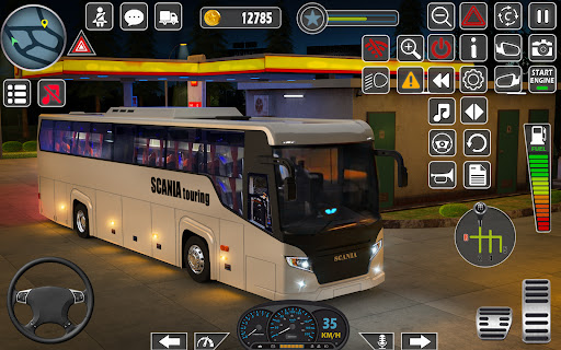 Android application US Bus Driving Games Simulator screenshort