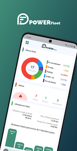 Android application PowerFleet screenshort