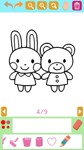 Android application こどもぬりえ screenshort