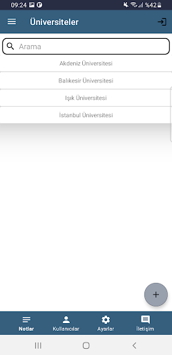 Android application Kampüs screenshort