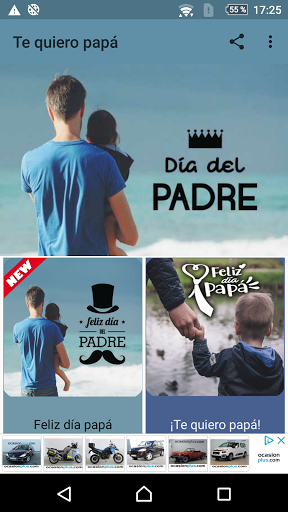 Android application ¡Te quiero papá! Día del Padre screenshort
